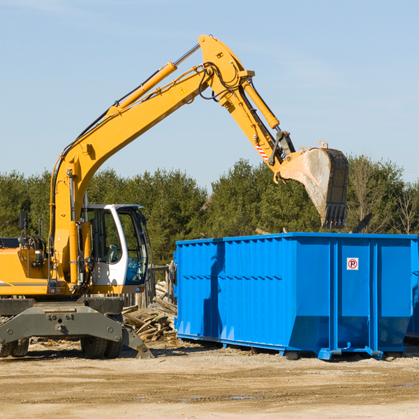 can i choose the location where the residential dumpster will be placed in Los Berros